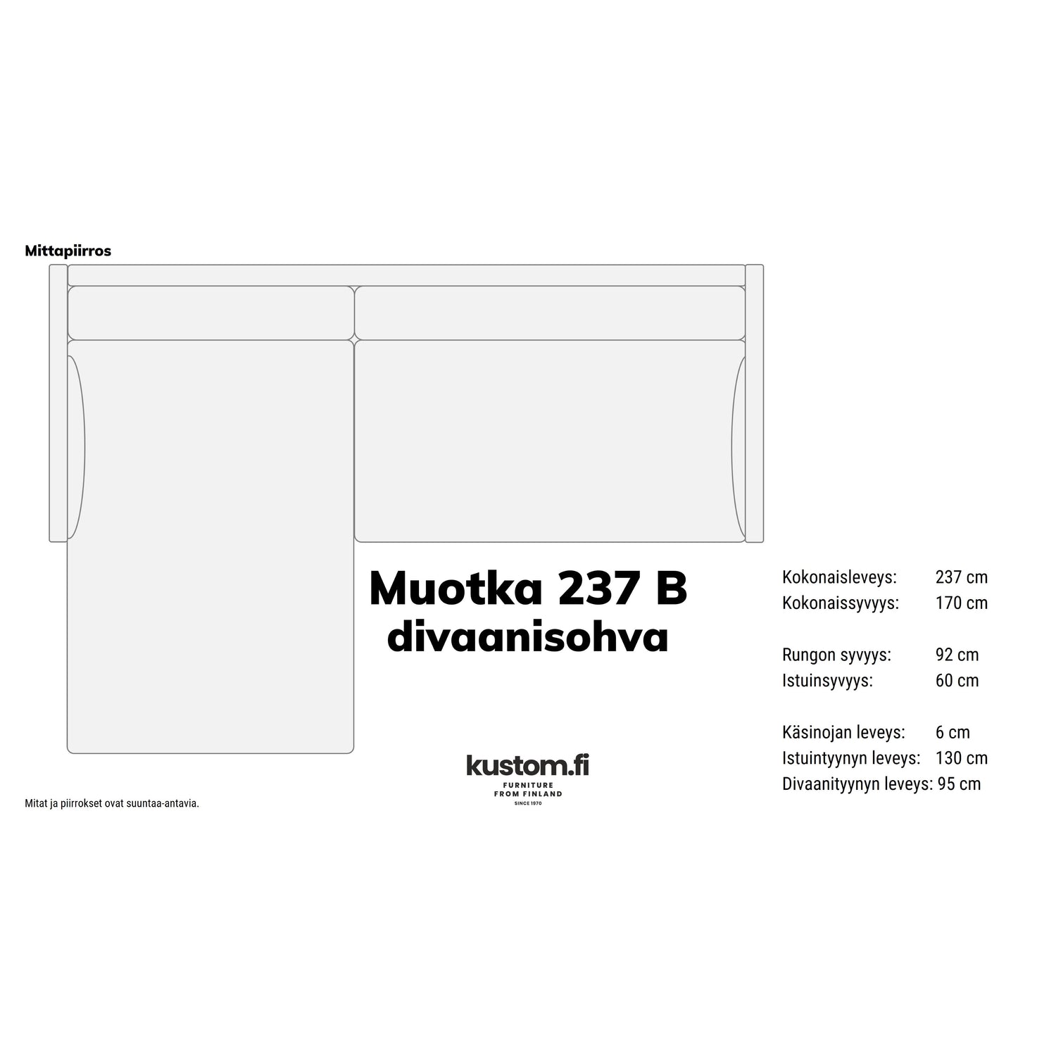 Muotka divaanisohva, kokonahkainen