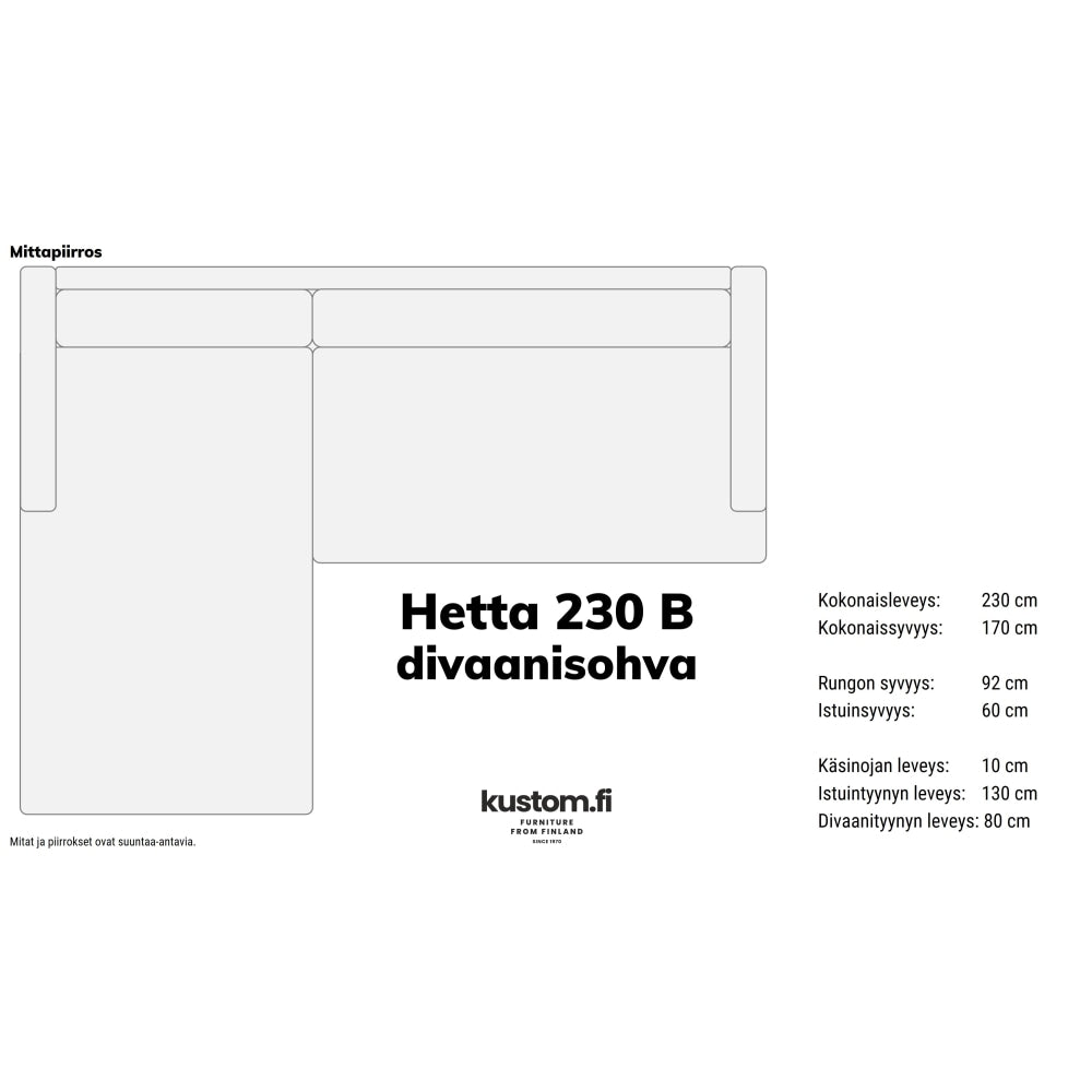 Hetta divaanisohva, kokonahkainen