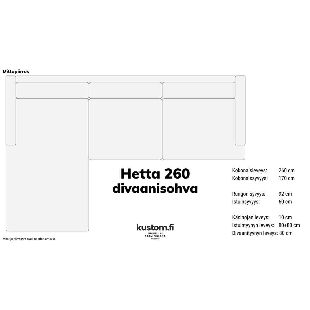 Hetta divaanisohva, kokonahkainen