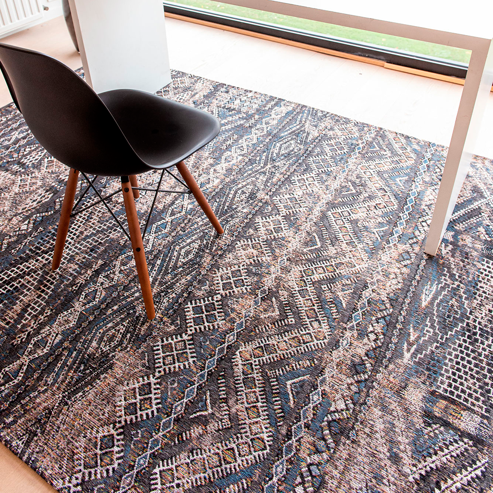 de Poortere Kilim 9113 Black Rabat