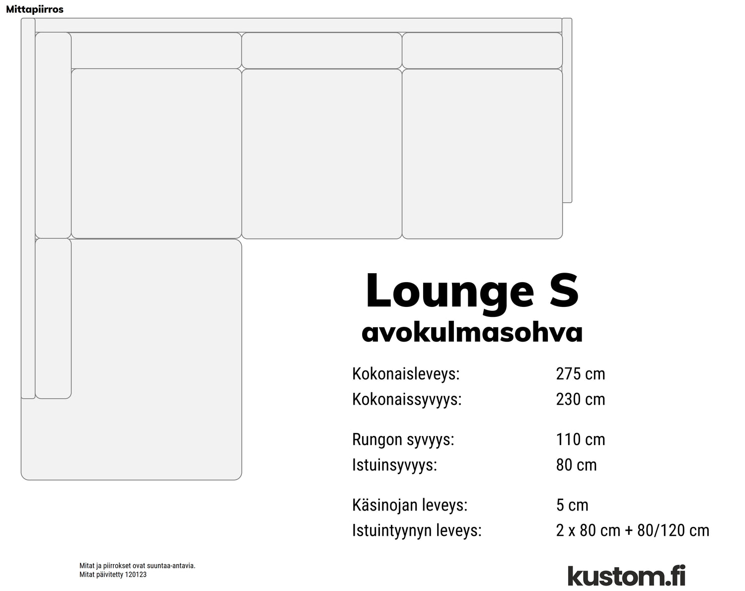 Lounge avokulmasohva