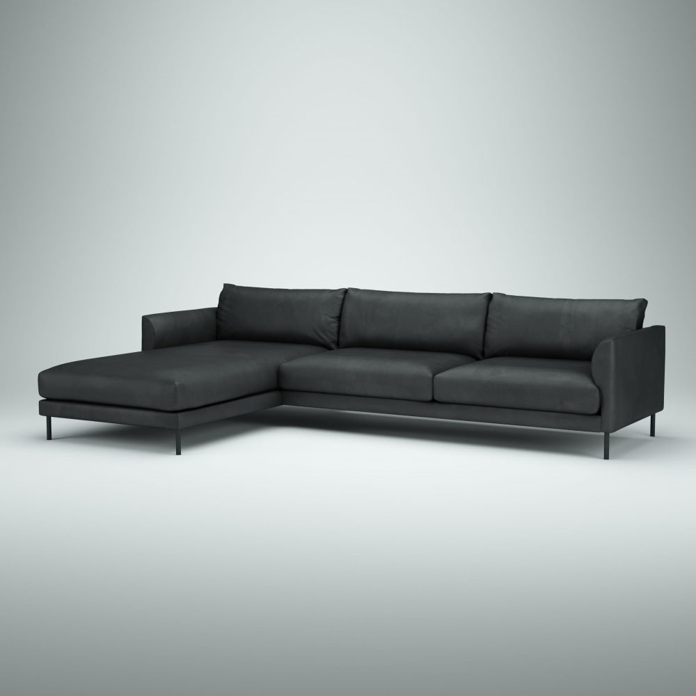 Muotka divaanisohva, kokonahkainen