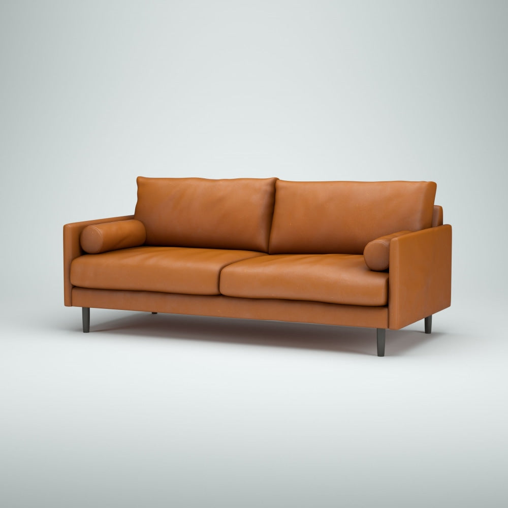 Helle sohva, kokonahkainen