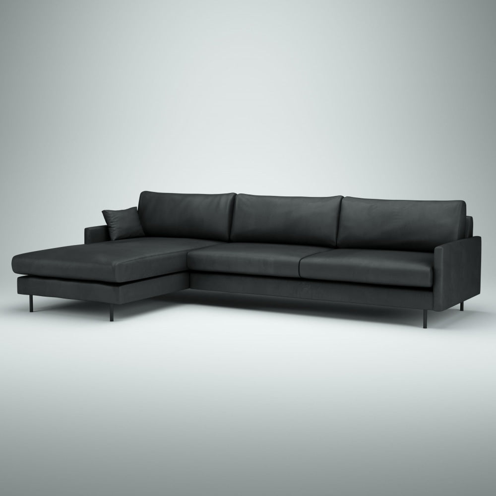 Leppoisa Lakka divaanisohva, kokonahkainen