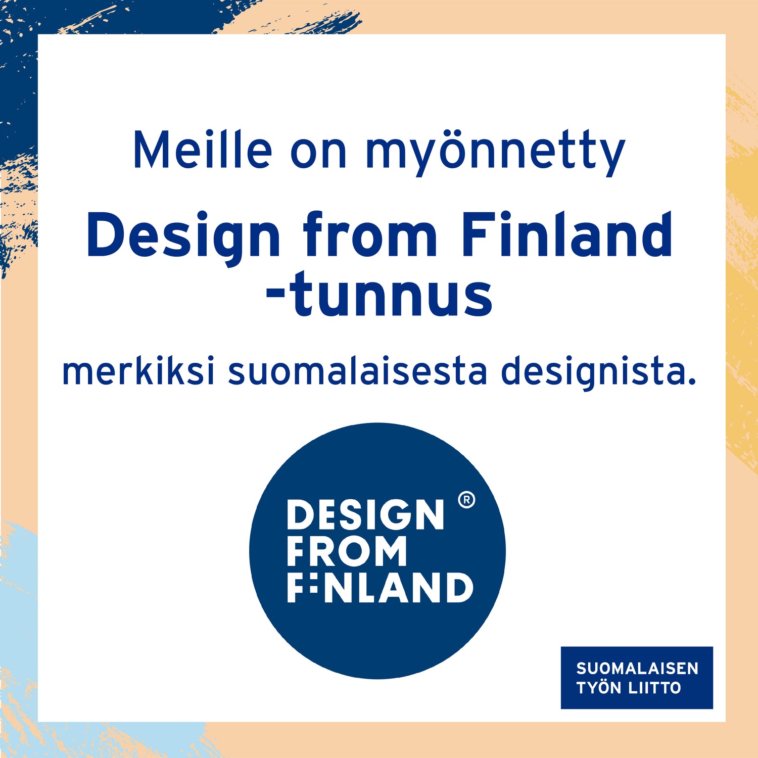 Muotka-mallistolle Design from Finland -merkki