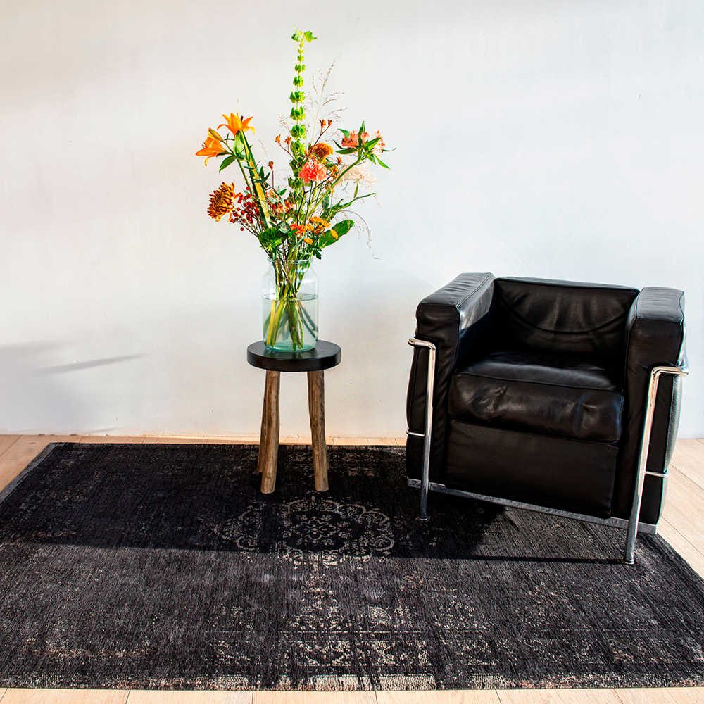 de Poortere Medallion 8263 Mineral Black -matto