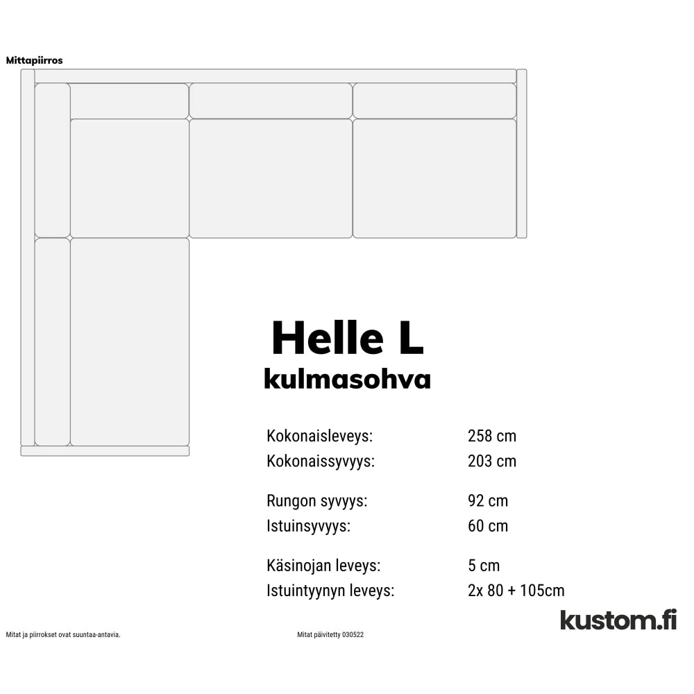 Helle kulmasohva