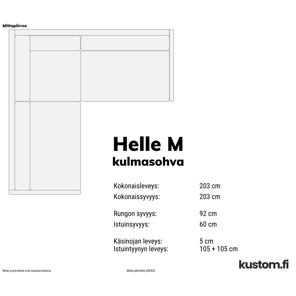 Helle kulmasohva