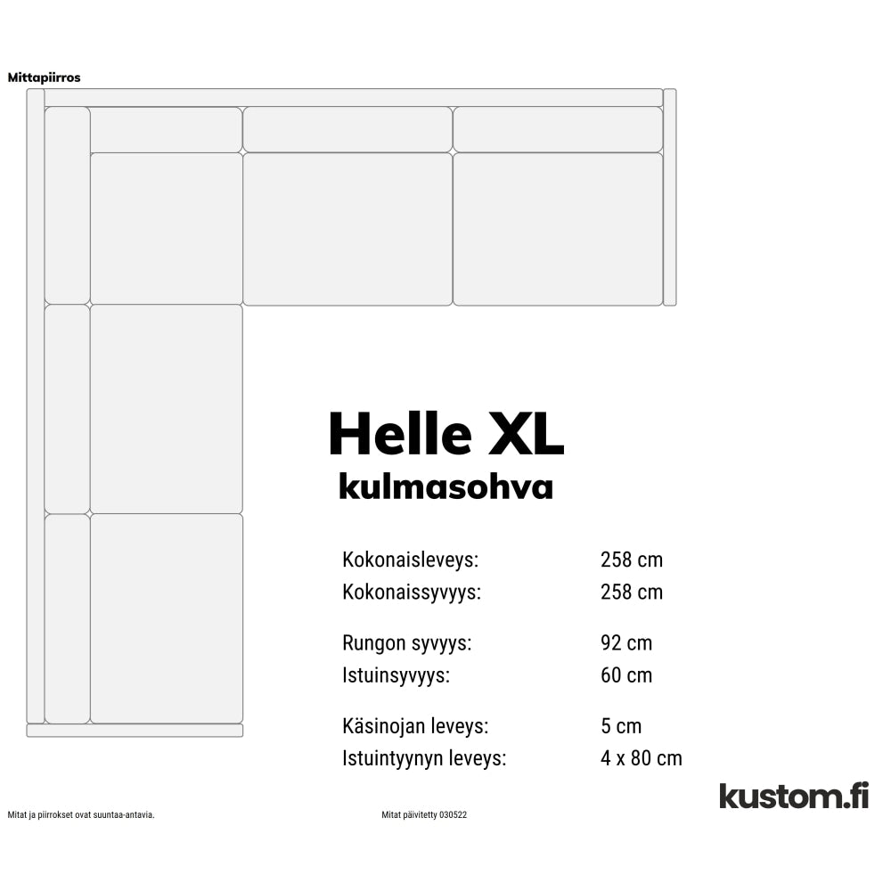 Helle kulmasohva