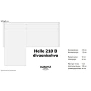Helle Divaanisohva 210 Cm (B) / Tukeva