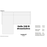 Helle Divaanisohva 210 Cm (B) / Tukeva