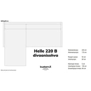 Helle Divaanisohva 220 Cm (B) / Tukeva