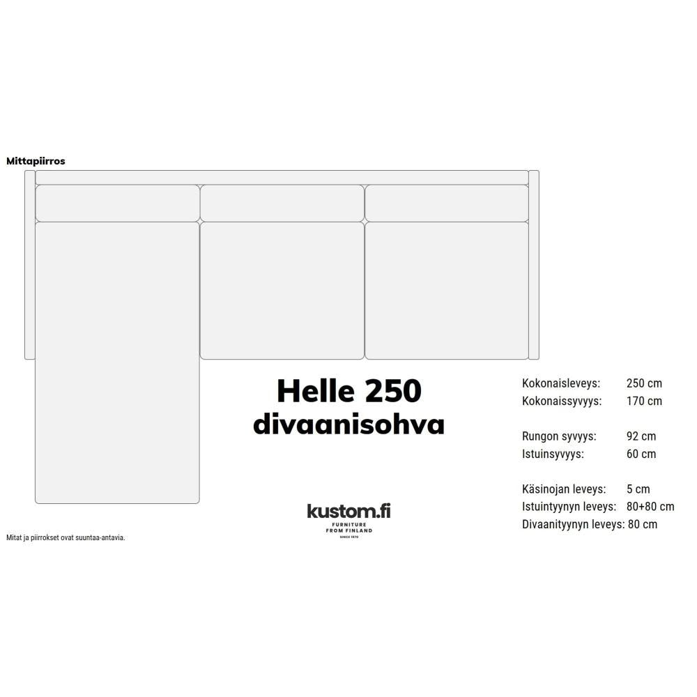Helle Divaanisohva 250 Cm / Tukeva