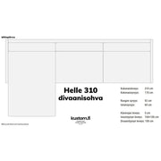 Helle Divaanisohva 310 Cm / Tukeva