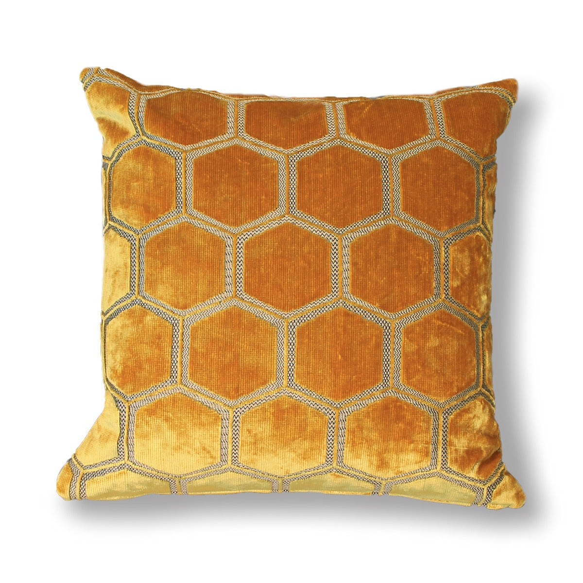 Ode Collection Honecomb Gold -sisustustyyny, koko 43 x 43 cm.