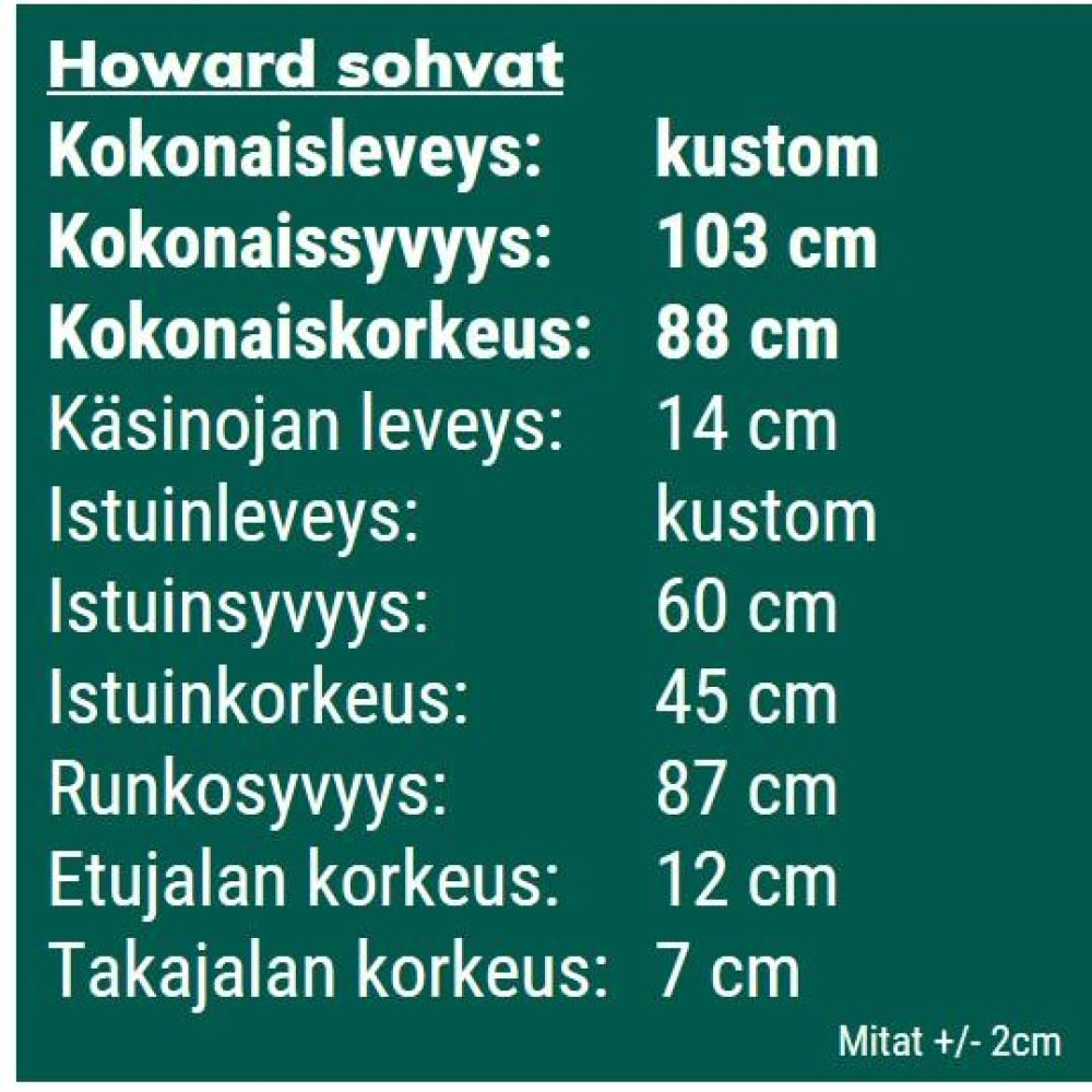 Howard Kahden Istuttava Sohva
