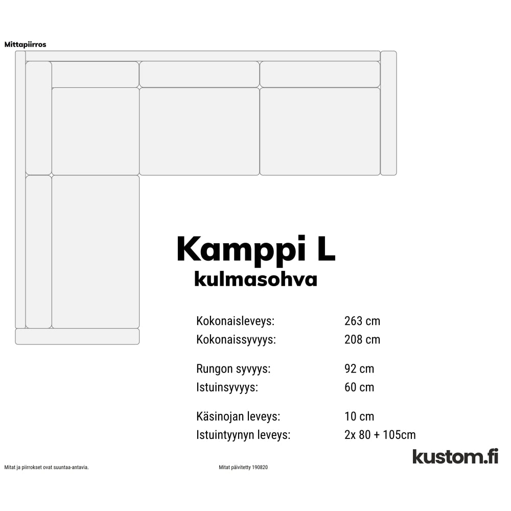 Kamppi kulmasohva