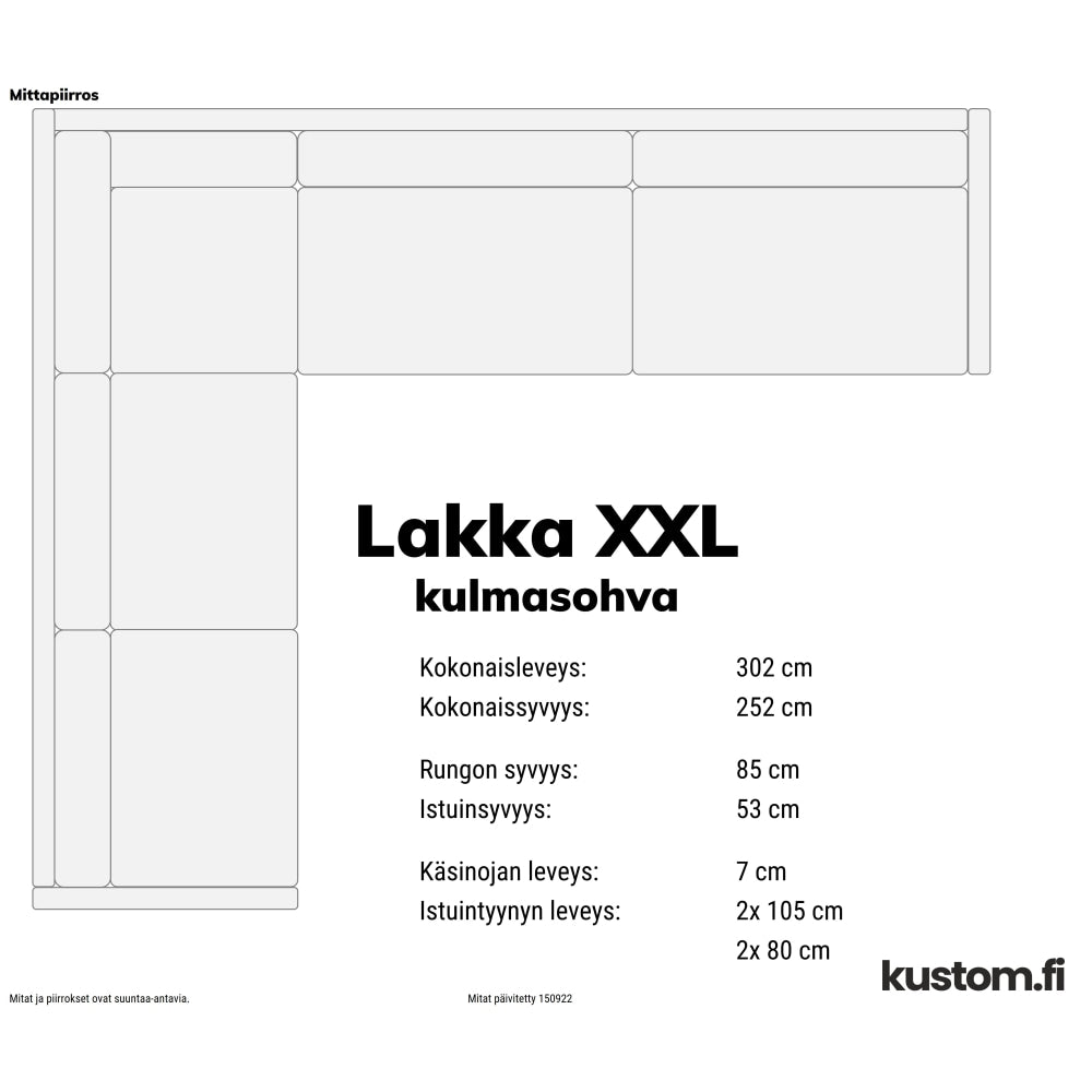 Lakka kulmasohva