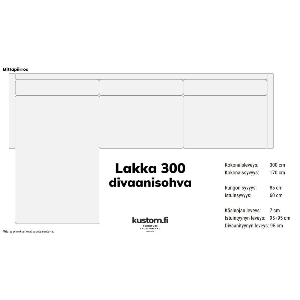 Leppoisa Lakka divaanisohva, kokonahkainen